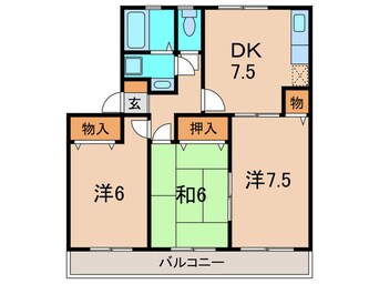 間取図 カ－サルミナスⅡ