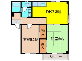 間取図 エステートピアウラタ