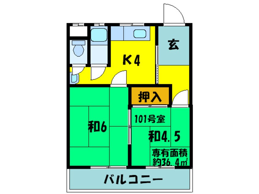 間取図 ハイツプライムＡ棟