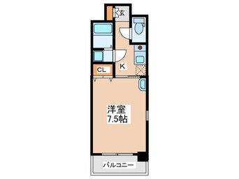 間取図 ブル－ビ－桜川駅前