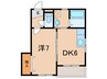 エクレール太寺 1DKの間取り