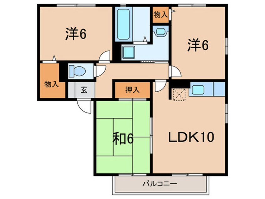 間取図 トワイライトB棟