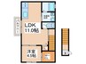 東佐野アパート 1LDKの間取り