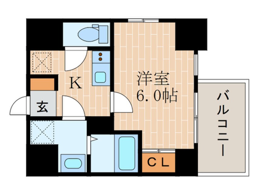 間取図 ｴｽﾘｰﾄﾞ神戸ﾊｰﾊﾞｰｸﾛｽ