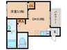 アルタイ石橋阪大前 1DKの間取り