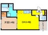 アルタイ石橋阪大前 1DKの間取り