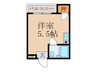 清和ハイツ 1Rの間取り
