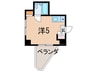 グローリアスヤマダ 1Rの間取り