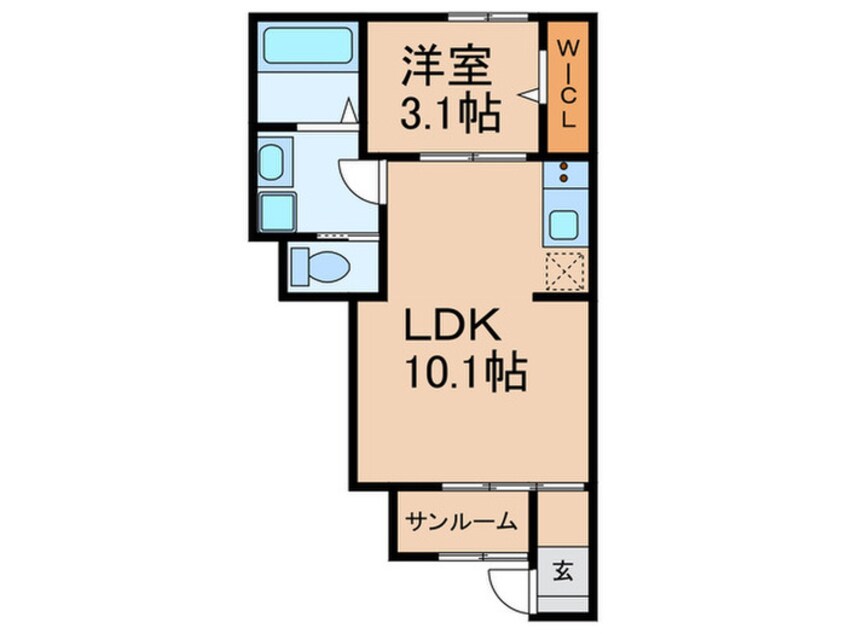 間取図 ヒールコート関守