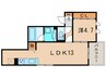 アコール北口 1LDKの間取り