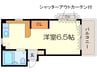 家暮楽とねやま坂 1Kの間取り