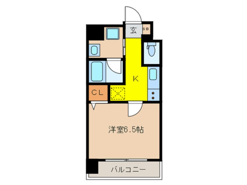 間取図 べラジオ京都七条ウエスト(102)