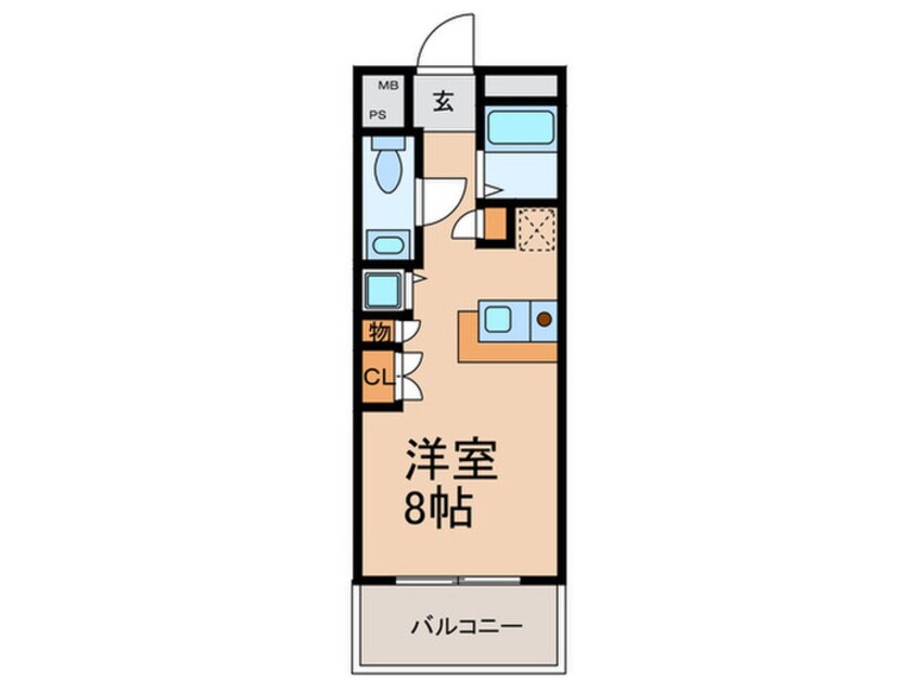 間取図 エスリ－ド御堂筋梅田(８１４)