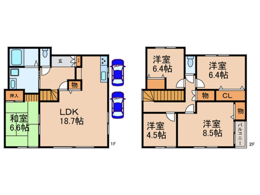 間取図 千里山西6丁目松原宅貸家