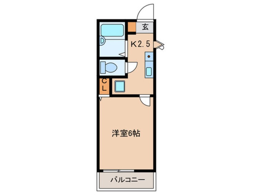 間取図 アリュール学院前Ⅲ