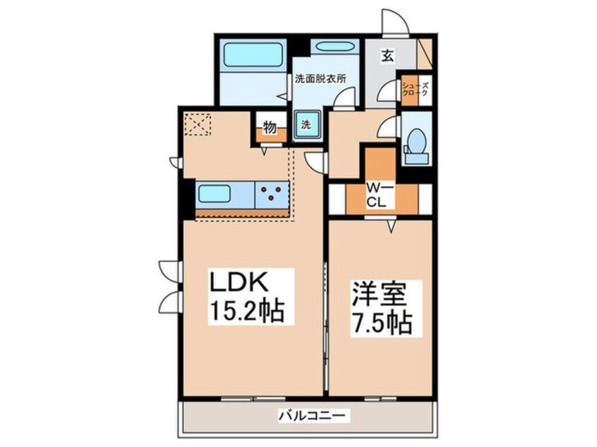 間取図 Fontana　B棟