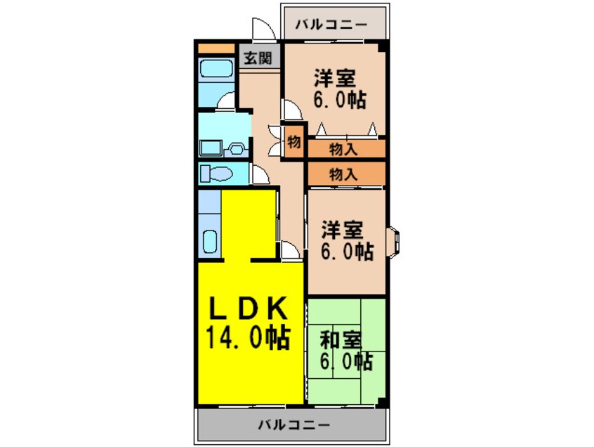 間取図 ステラハイツ千里