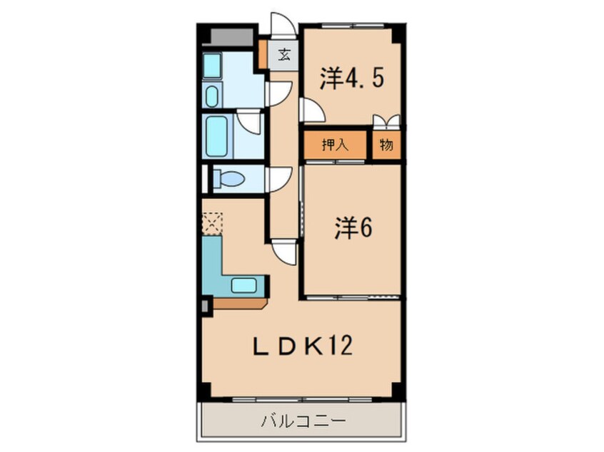 間取図 ルグラン芦屋打出小槌Ⅱ