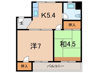 間取図 丸カントリーコーポ