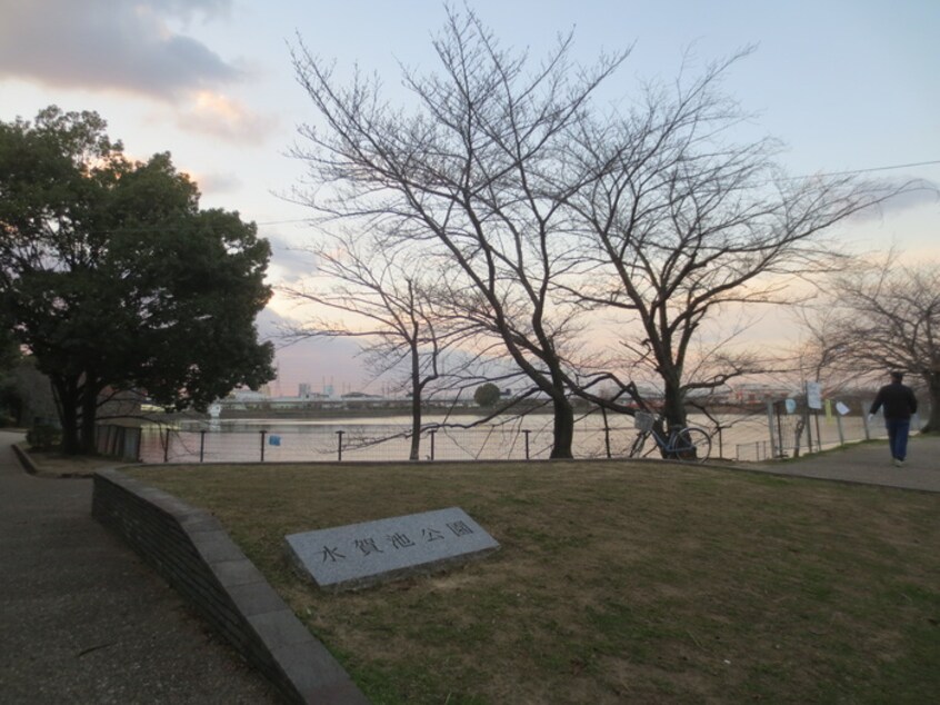 水賀池公園(公園)まで300m パレス深井