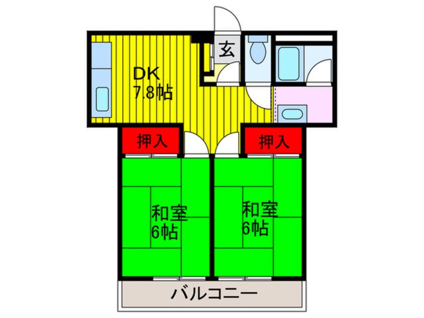 間取図 デラックスハイツジョイ