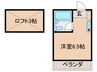 サンパレス２１鳳 1Rの間取り