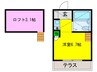 サンパレス２１鳳 1Rの間取り