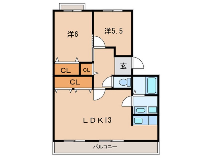 間取図 パラシオン有瀬