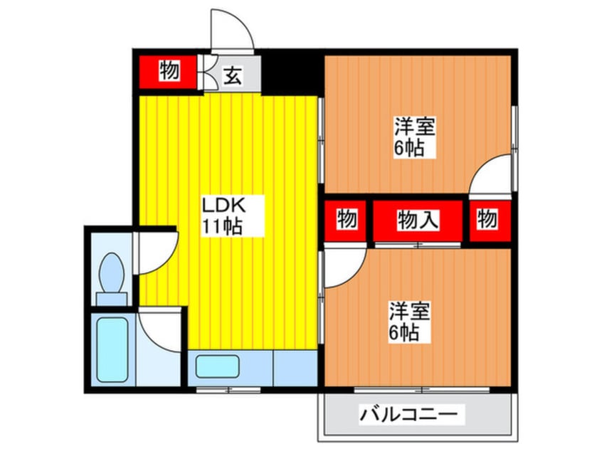 間取図 福助ハイツ
