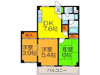 間取図 サン・ハイツ南本町