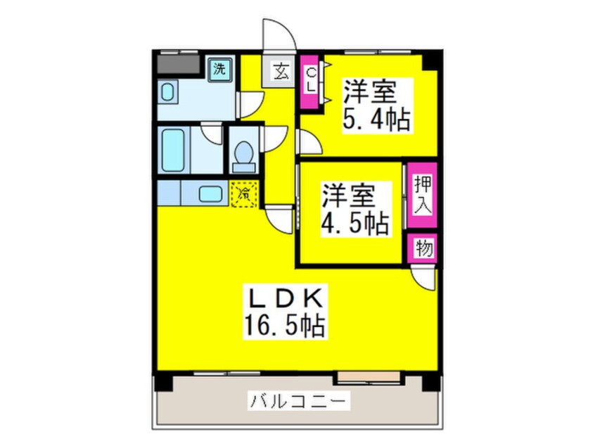 間取図 グレース津久野Ⅱ