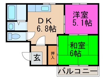 間取図 フィルドライズ和泉