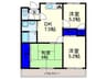 ライフレシェンド扇町 3DKの間取り