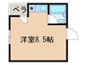 新川第５マンション 1Rの間取り