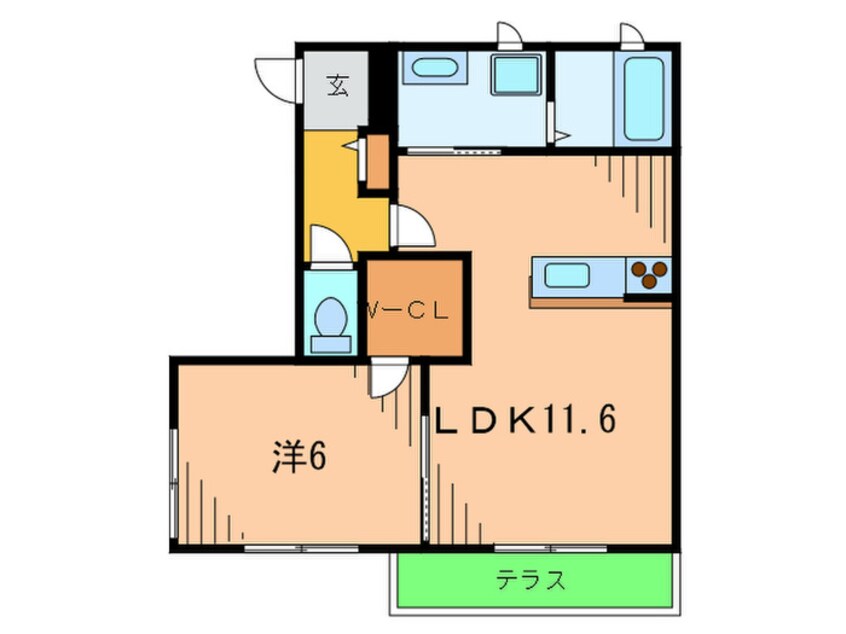 間取図 カトレア小林