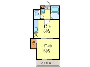 間取図 グリ－ンビレッジ