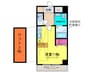 EAST　AS　ONE 1Rの間取り