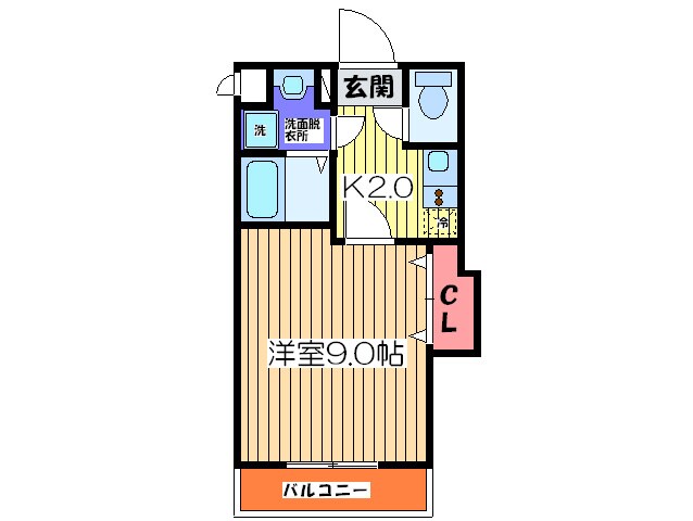 間取り図 クラビス上町台