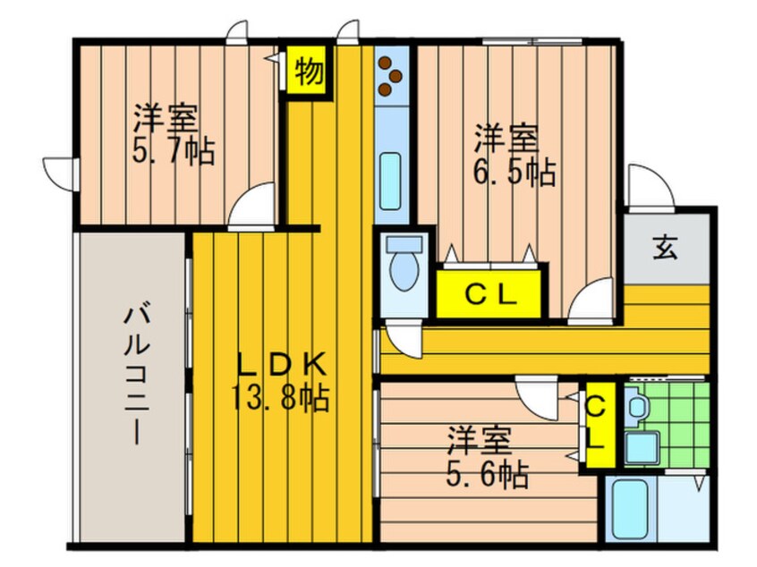 間取図 ＡＰＡＲＴＭＥＮＴ樟風館