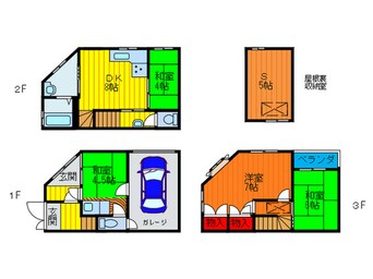 間取図 石原町戸建貸家