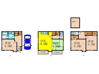 間取図 一津屋貸家