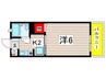 アスタ－ハイツ武庫之荘 1Kの間取り