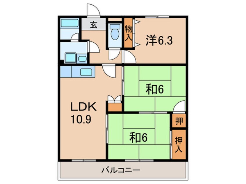 間取図 プレジ－ルエイト