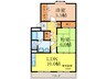 マンションフルール 2LDKの間取り