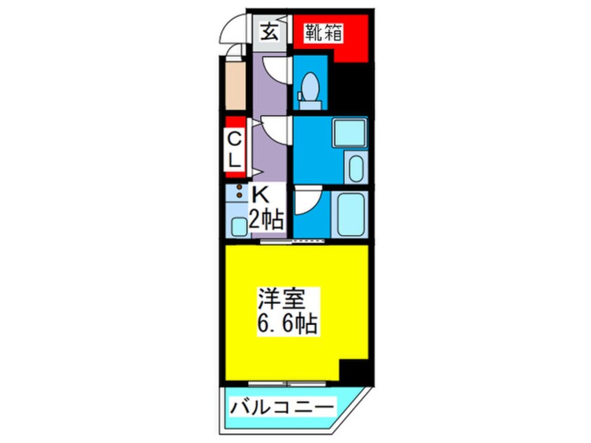 間取図 ﾌﾞﾗﾝ弁天町駅前