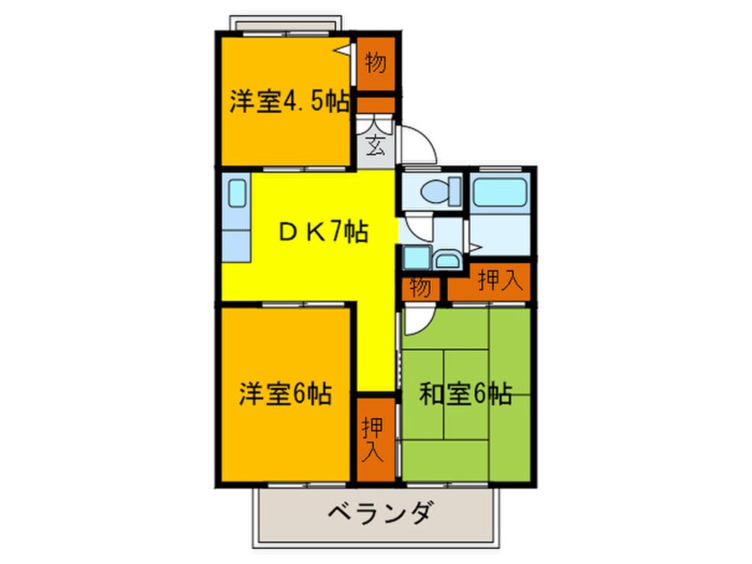 間取図 サン・ドミ－ル