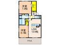 スクウェア街の間取図
