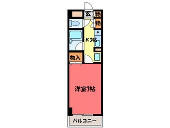 間取図 リュミエ－ル貝塚