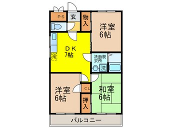 間取図 ７３５柳ビル