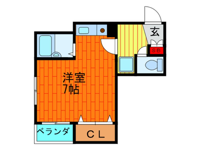 間取図 コーポ三原Ⅱ